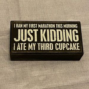 Box Sign Third Cupcake Item # 37160 Primitives by